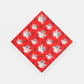 Cute Halloween Ghosts Servet (Hoek)