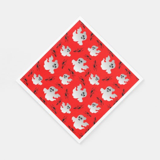 Cute Halloween Ghosts Servet (Hoek)