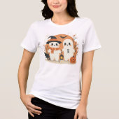 Cute Halloween Ghosts T-Shirt (Voorkant)