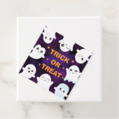 Cute Halloween Ghosts Trick or treat Bedankjes Labels (In situ)