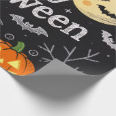 Cute Halloween Gift Wrap Cadeaupapier (Hoek)