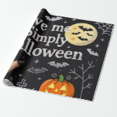 Cute Halloween Gift Wrap Cadeaupapier (Uitgerold)