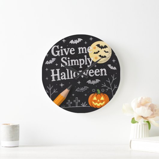 Cute Halloween Gift Wrap Grote Klok (Huis)