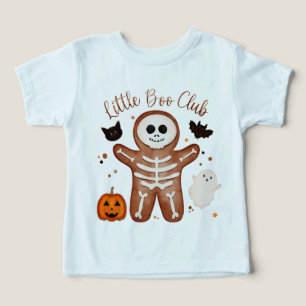Cute Halloween-gingerbread-skelet-peuter-t-shirt