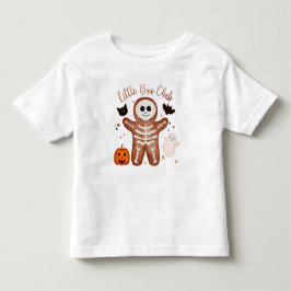Cute Halloween-gingerbread-skelet-peuter-t-shirt Kinder Shirts