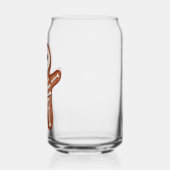 Cute Halloween Gingerbread Skeleton Cookie Blikvorm Glas (Rechts)