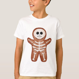 Cute Halloween Gingerbread Skeleton Cookie T-shirt