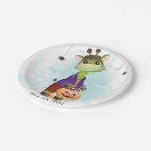 Cute Halloween Giraffe Papieren Bordje (Gekanteld)