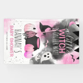 Cute Halloween Girls Pink Baby shower Spandoek (Horizontaal)