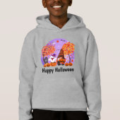 Cute Halloween Gnome and Ghost with Text Boy's (Voorkant)