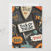 Cute Halloween Gnome Kaart (Achterkant)