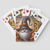 Cute Halloween Gnome Pokerkaarten (Achterkant)