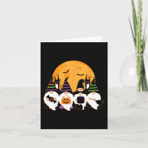 Cute Halloween Gnome Spooky Gardening Trick of Tre Kaart