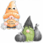 Cute Halloween Gnome Sticker (Voorkant)