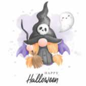 Cute Halloween Gnome Sticker (Voorkant)