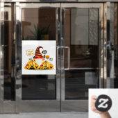 Cute Halloween Gnome Window Cling Raamsticker (Kantoordeur)