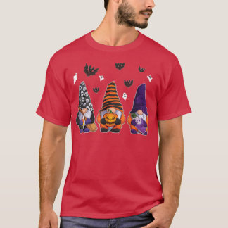 Cute Halloween Gnomes Autumn Pumpkins Herfst Holid T-shirt