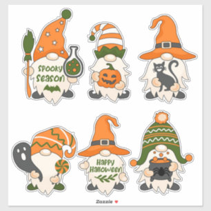 Cute Halloween Gnomes Sticker