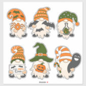 Cute Halloween Gnomes Sticker (Vel)