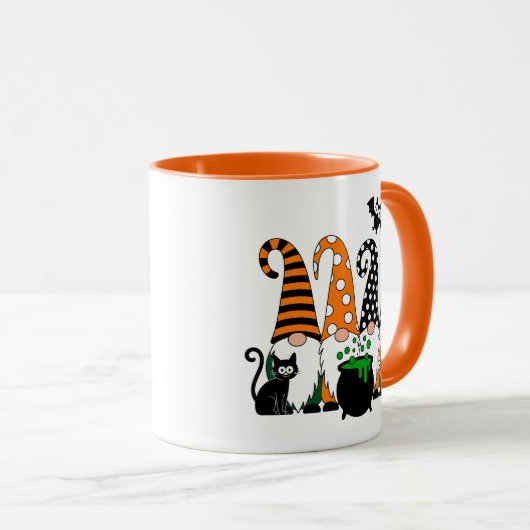 Cute Halloween Gnomes with Cauldron and Pumpkin Mok (Voorkant rechts)