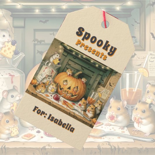 Cute Halloween Hamster Snack Party Cadeaulabel