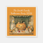 Cute Halloween Hamster Snack Party Servet (Voorkant)