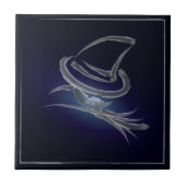 Cute Halloween heks 2 Tegeltje (Voorkant)