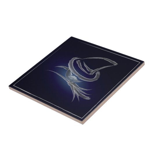 Cute Halloween heks 2 Tegeltje (Zijkant)