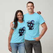 Cute Halloween Heksenkat Pompoen Hoed Sticker ✨🐾� T-shirt (Unisex)