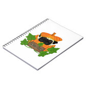 Cute Halloween Herfst Pug Pugkin Pumpkin Patch Notitieboek (Linkerzijde)