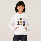 Cute Halloween Hoodie for Kids – Spooky Fun Ghost, (Voorkant volledig)
