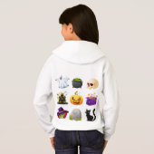 Cute Halloween Hoodie for Kids – Spooky Fun Ghost, (Achterkant volledig)