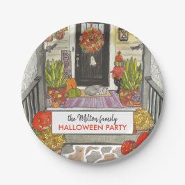 Cute Halloween House Party Paper Bord