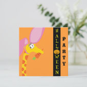 Cute Halloween Invitation Card -  Kaart (Staand voorkant)