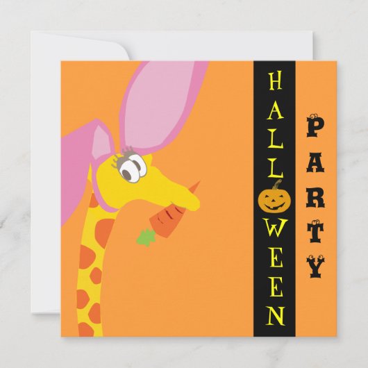Cute Halloween Invitation Card -  Kaart (Voorkant)