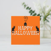 Cute Halloween Invitation Kaart (Staand voorkant)