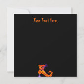 Cute Halloween Invitation Kaart (Achterkant)