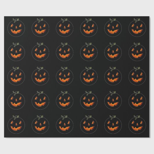 Cute Halloween Jack-o'-lantern  Cadeaupapier (Vlak)