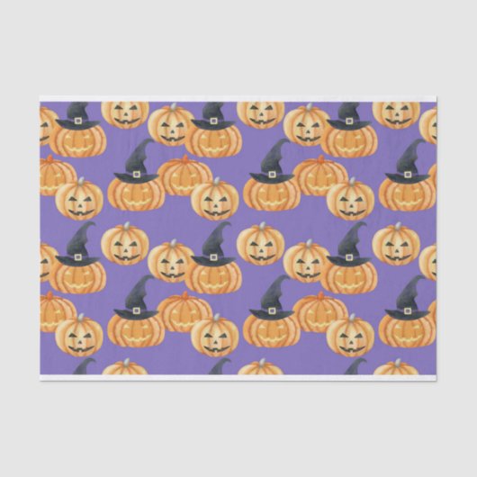 CUTE HALLOWEEN JACK O LANTERNS PUMPKINS TISSUEPAPIER (Voorkant)
