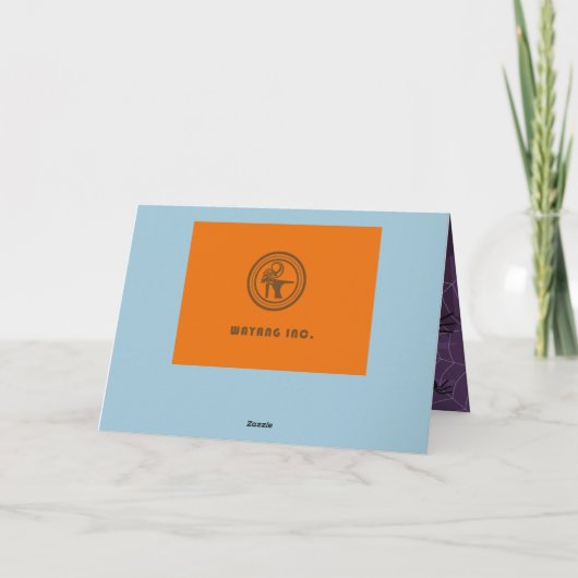 Cute Halloween Kaart (Achterkant)