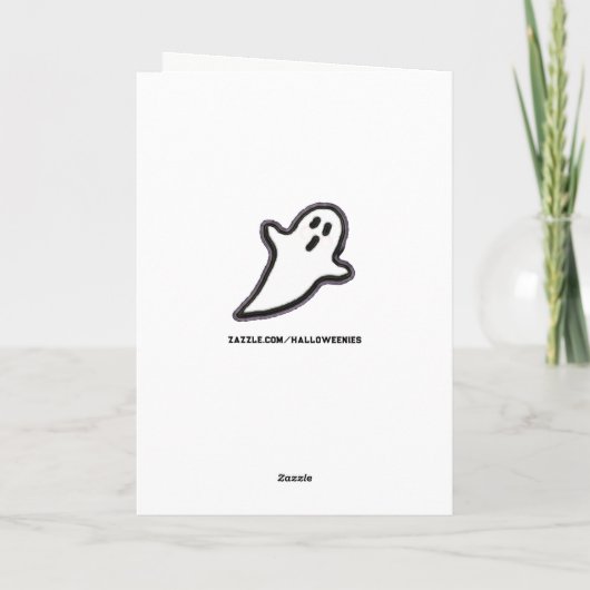 Cute Halloween Kaart (Achterkant)