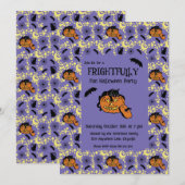 Cute Halloween-katten, vleermuizen en sterren uitn Kaart (Voorkant / Achterkant)