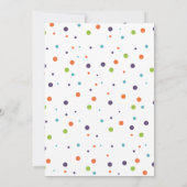 Cute Halloween Kids Birthday Party Invitation Kaart (Achterkant)