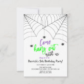 Cute Halloween Kids Birthday Party Kaart (Voorkant)