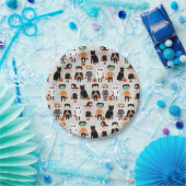 Cute Halloween Kinder Illustratie Papieren Bordje (Feest)