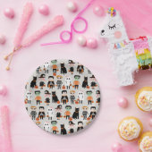 Cute Halloween Kinder Illustratie Papieren Bordje (Feest)