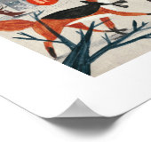 Cute Halloween kinder kostuum truc en traktatie pa Poster (Hoek)