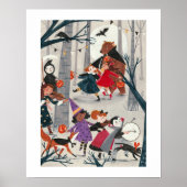 Cute Halloween kinder kostuum truc en traktatie pa Poster (Voorkant)