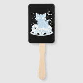 Cute Halloween Kitten Cat Gothic Aesthetic Essenti Handwaaier (Voorkant)