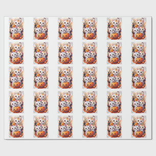 Cute Halloween Kittens Hondenpenning - Spookachtig Cadeaupapier